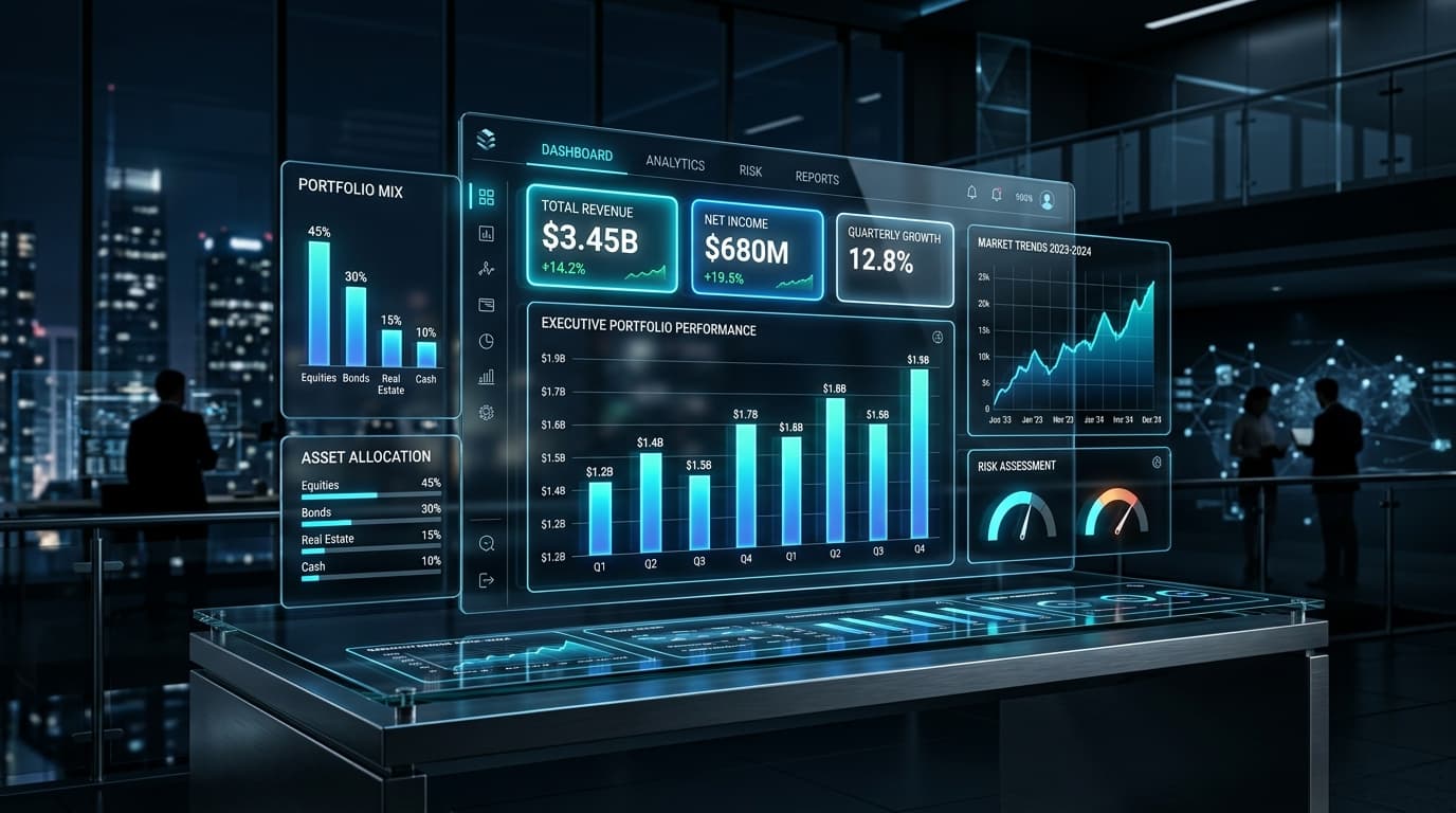 Executive Power BI Dashboard Mockup